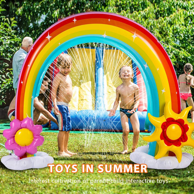 vivohome Rainbow Sprinkler Summer Inflatable & Reviews Wayfair